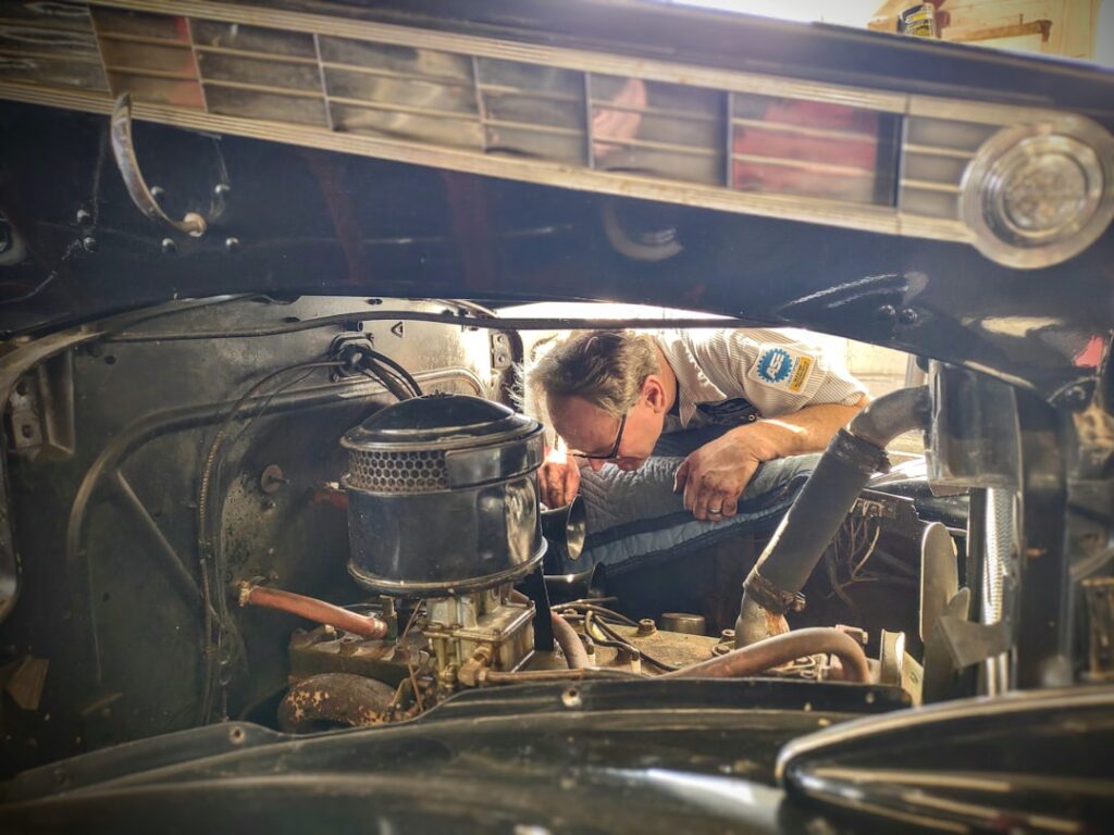 Photo technical inspection car engine replacement